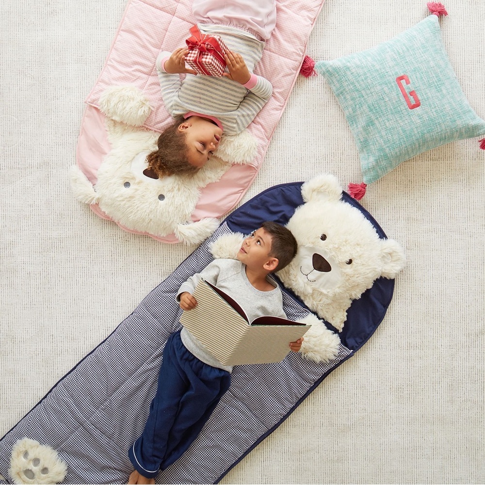Pottery Barn Kids Shaggy Head Puppy Sleeping Bag